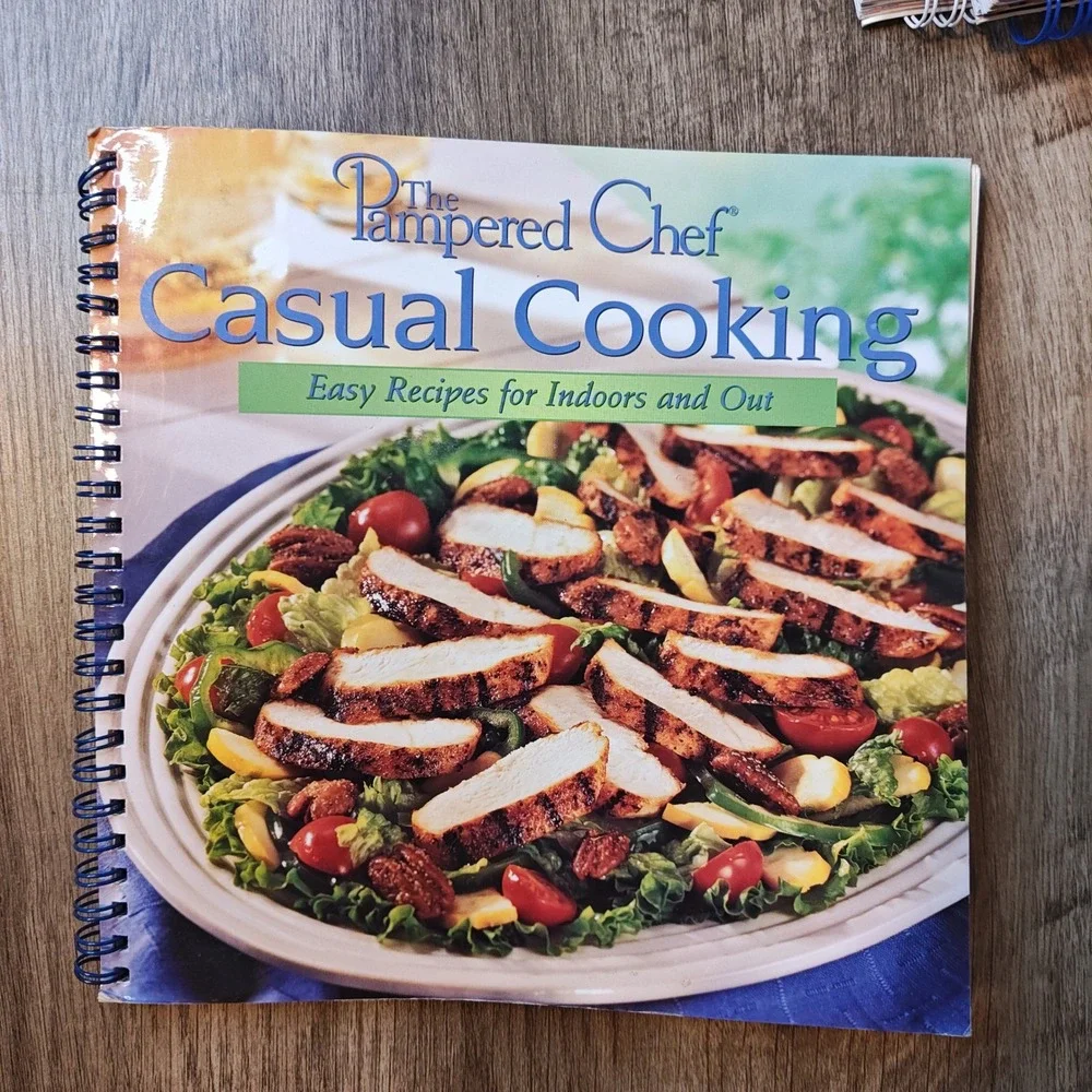 Pampered Chef Cookbook Set 4 Books OS Multicolor Spiral‎ Bound Recipe Collection